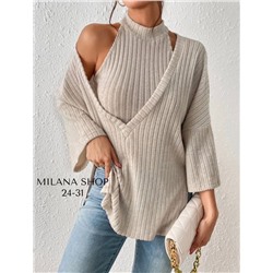 Комплект- двойка (топик + накидка)