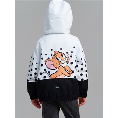 Куртка текстильная с полиуретановым покрытием для девочек (ветровка)