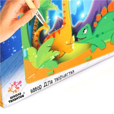 Набор для творчества «Создай ночник из дерева. Мир динозавров» Уценка