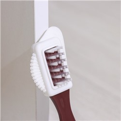 Щётка тройная для обуви: замша, нубук, велюр