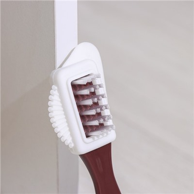 Щётка тройная для обуви: замша, нубук, велюр