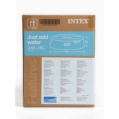 Бассейн надувной INTEX Easy Set, 244×61 см, круглый