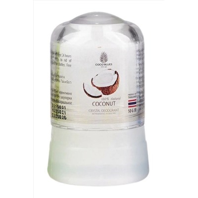 Coco Blues Дезодорант для тела с экстрактом кокоса / Natural Crystal Deodorant Coconut, 50 г KRISTALLER, 1109613