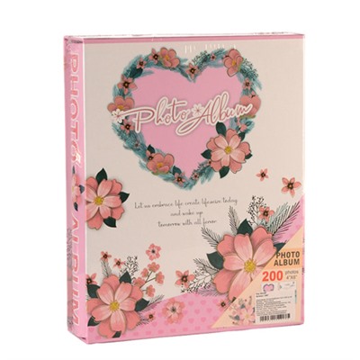 Фотоальбом 200 фото 10х15 Цветы / 9387 /уп 36/