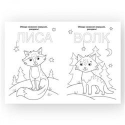 Раскраска А4 8 стр. "ЛЕСНЫЕ ЖИТЕЛИ" от 3 лет РКМ08-ЛЖ Каляка-Маляка