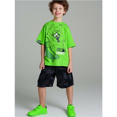 Комплект трикотажный для мальчиков: фуфайка (футболка), шорты