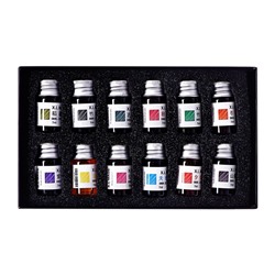 Набор чернил для рисования, 12 штук, 12 цветов, 7 мл