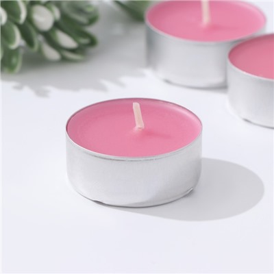 Набор свечей ароматических чайных «Пион», 3.8×1.6 см, 3.5 ч, 12 г, 20 шт.