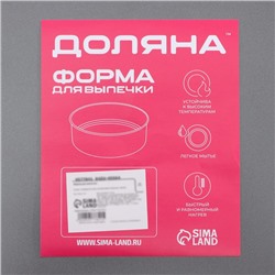 Противень для выпечки Доляна «Софт. Прямоугольник», 40.5×25.5×5.5 см, с силиконовыми ручками, антипригарное покрытие, чёрный