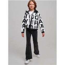 Куртка текстильная с полиуретановым покрытием для девочек (ветровка)