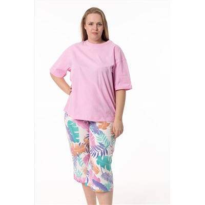 Пижама футболка и капри М325385рм