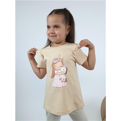 3-77-4. (Фуфайка для девочки, Лунева )