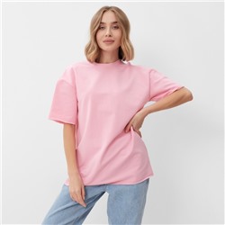 Футболка женская MINAKU: Casual Collection, светло-розовый, размер 50