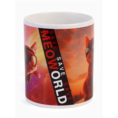 Кружка керамическая в коробке «Человек паук кот», 320 мл