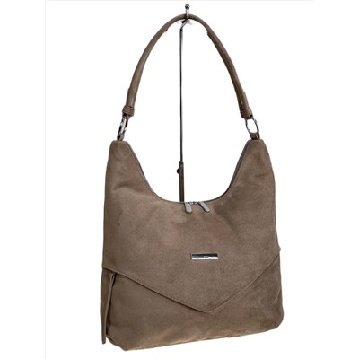 Женская сумка из искусственной замши, цвет бежевый