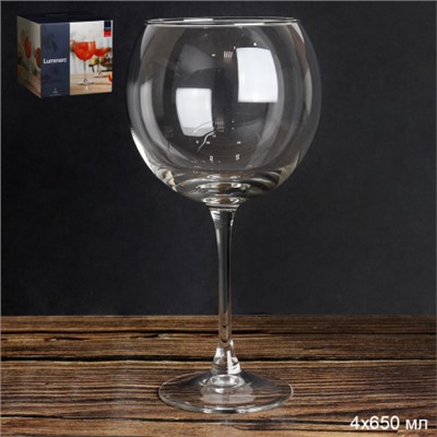 Бокал 4 штуки 650 мл Время дегустаций Коктейль / P7648 /уп 2/ Люминарк