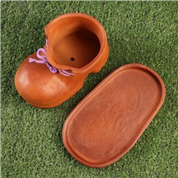 Декоративное кашпо «Башмак», 17×10×10 см, керамическое