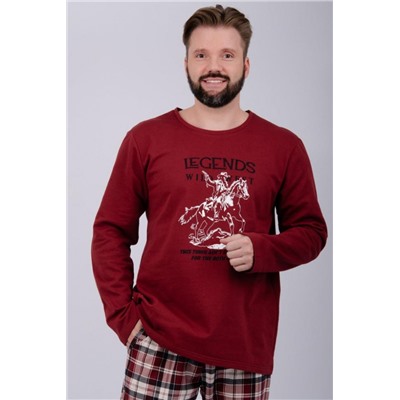 Пижама Аллюр (Бордовый)