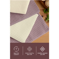 Комплект вафельных полотенец 40х60 (4 шт.) Унисон