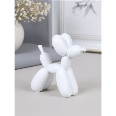 Статуэтка Собака 9х4х10 см / DG-003W /уп 18/белая