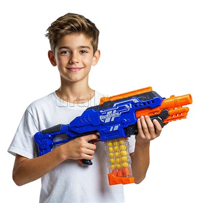 Бластер "Супер атака" с мягкими пулями, в коробке