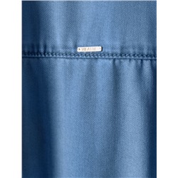 Платье-рубашка с поясом и карманами из джинсового лиоцелла