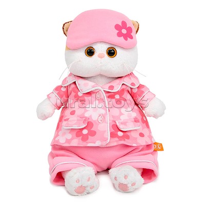 Кошечка Ли-Ли в пижаме с принтом "Цветочек"