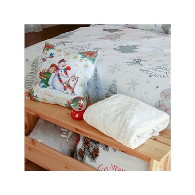 Подушка декоративная новогодняя «Этель С Новым Годом», 40×40 см, велюр