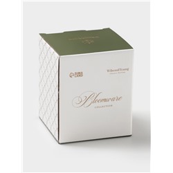 Сахарница WY Bloomware, 300 мл, 12×9 см, фарфор, зелёная, белая