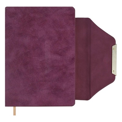 Ежедневник недатированный А5 320 стр. 70608 "СПИЛОК ДЕЛАВЭ БОРДОВЫЙ" кожзам, магнитный клапан Феникс