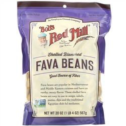 Bob's Red Mill, Fava Beans, Shelled Blanched,  20 oz (567 g)