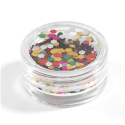 Блёстки для декора, крупные, разноцветные