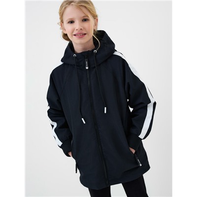Куртка текстильная с полиуретановым покрытием для девочек (ветровка)