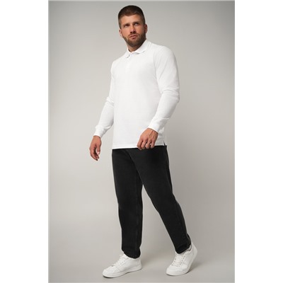 Мужской базовый лонгслив-поло Happyfox