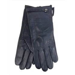 Женские  демисезонные перчатки из натуральной кожи, цвет черный