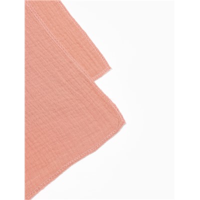 Пелёнка муслиновая Крошка Я «Peach», 135×100 см, двухслойная, 100 % хлопок