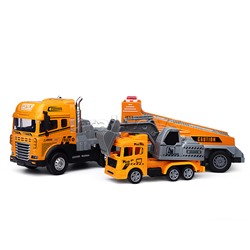 Машина "Перевозчик спецтехники" ( свет,звук) в коробке