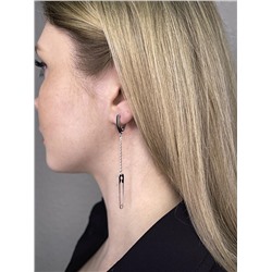 Серьги из серебра родированные 925 пробы 420-10-400р