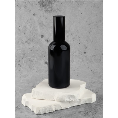 Флакон для парфюма, стеклянная, с распылителем Black, 100 мл, чёрный