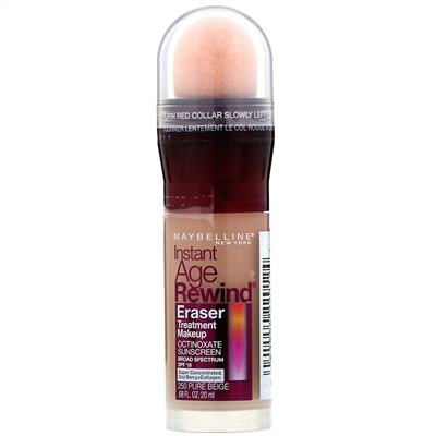 Maybelline, Антивозрастная основа под макияж Instant Age Rewind, Eraser Treatment Makeup, оттенок 250 чистый бежевый, 20 мл