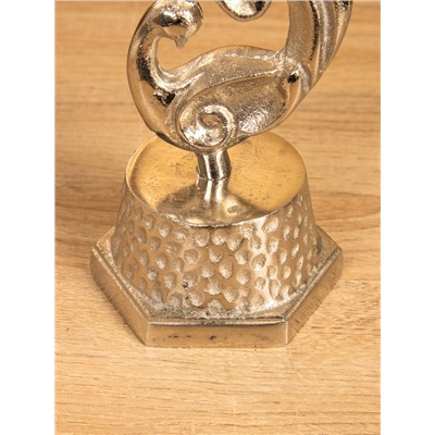 Подсвечник «Жар-птица», 11×11×30 см, алюминий, серебристый