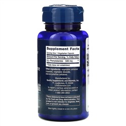 Life Extension, D, L-фенилаланин, 500 мг, 100 вегетарианских капсул