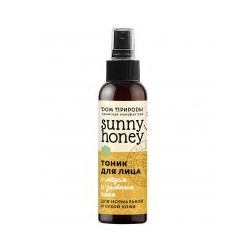 Тоник для лица с Мёдом и зеленым чаем для Сухой и нормальной кожи Sunny honey