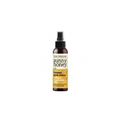 Тоник для лица с Мёдом и зеленым чаем для Сухой и нормальной кожи Sunny honey
