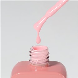 Гель лак для ногтей, однотонный, трехфазный, 10 мл, LED/UV, розовый (130)