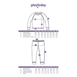 Термокомплект трикотажный для девочек: брюки, толстовка для эпизодического использования