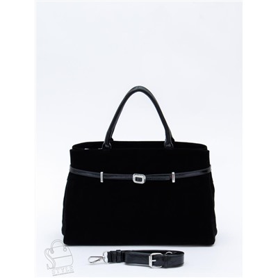 Сумка женская кожаная 91156MSS black Velina Fabbiano-Safenta