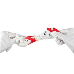 Игрушка - антистресс тянучка "Супер щенки" с блестками, белый, блистер, Супер Жим