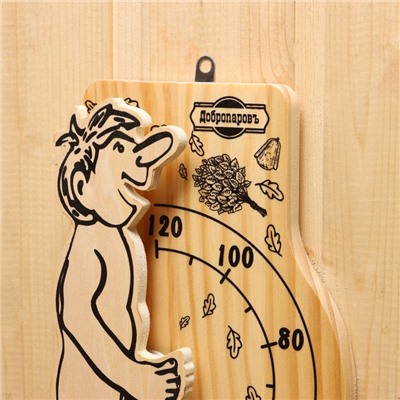 Термометр для бани и сауны «Банщик» 25.5×12.5 см, деревянный, «Добропаровъ»