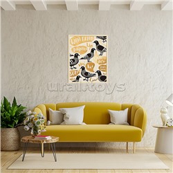 Картина по номерам 40х50 "Голуби" с поталью (4 цвета)